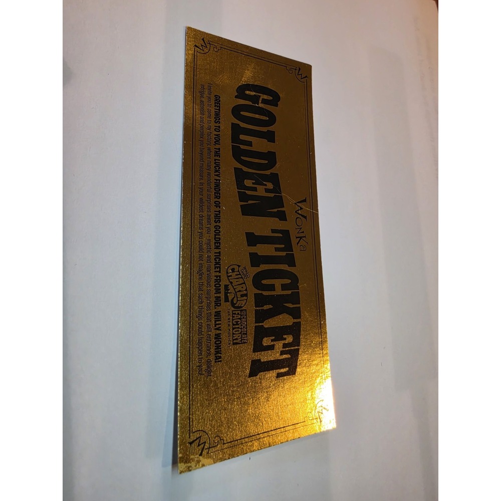 Limited Edition Broadway Charlie & The Chocolate Factory Golden Ticket